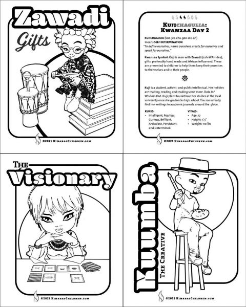 Sample coloring book pages